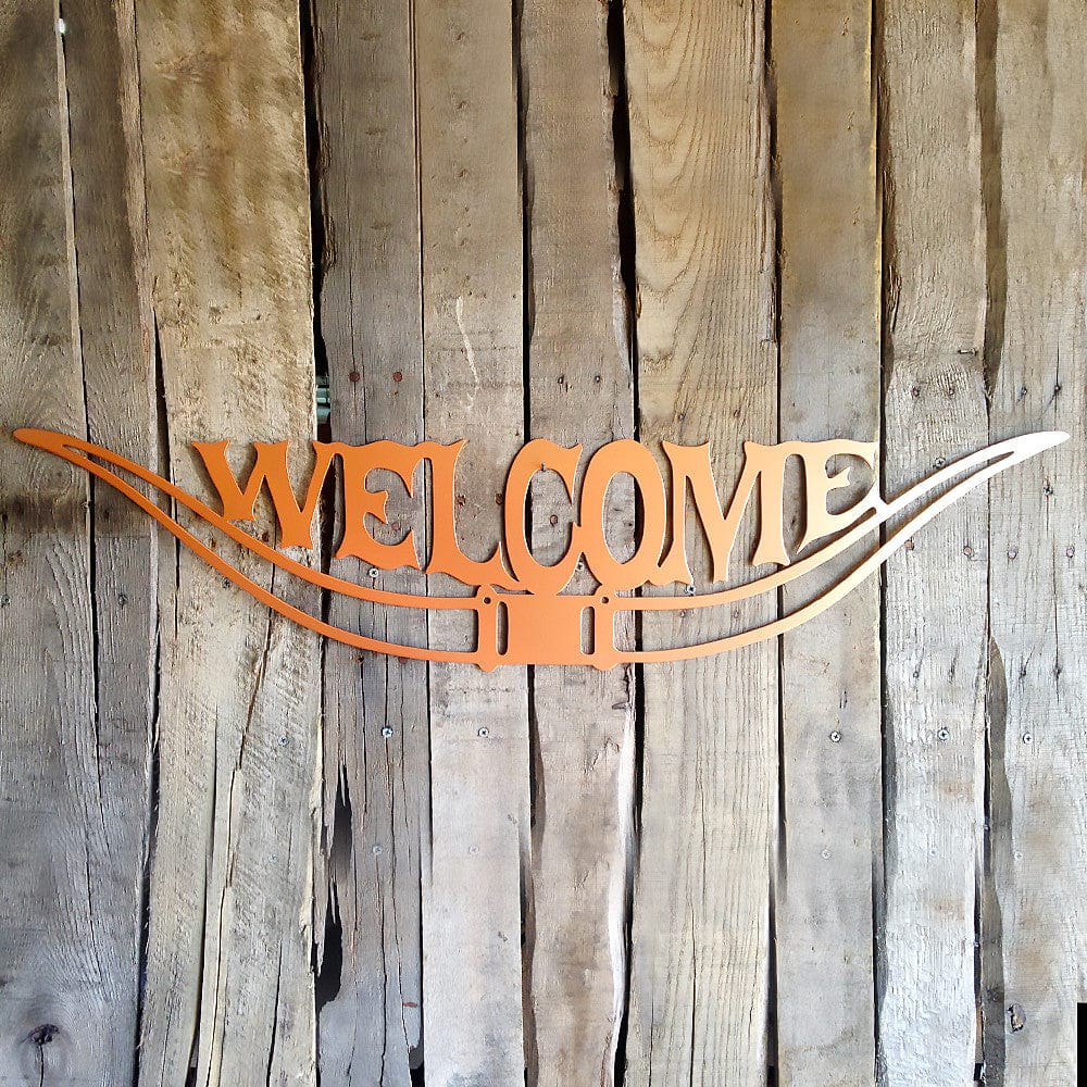 Rusty Rooster Fabrication & Design Texas Longhorn Welcome Sign (C12)
