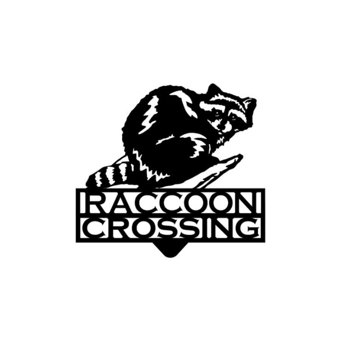 Rusty Rooster Fabrication & Design The Bandit Raccoon Crossing (A77)