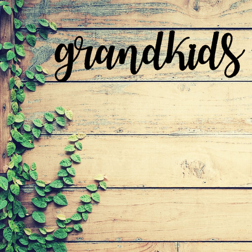 Rusty Rooster Fabrication & Design The Gift of Grandkids Metal Wall Art (C34)