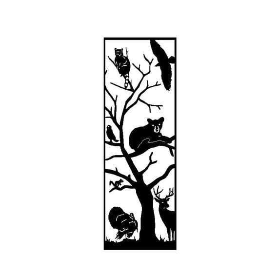 Rusty Rooster Fabrication & Design Tree Full Of Animals Metal Wall Art (R6)