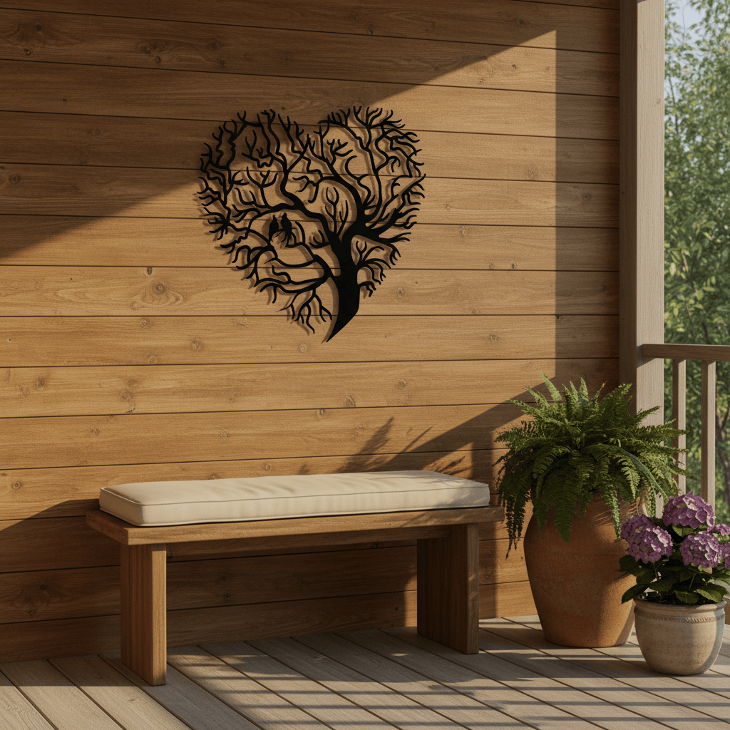 Rusty Rooster Fabrication & Design Tree of Life Heart ( E47 )