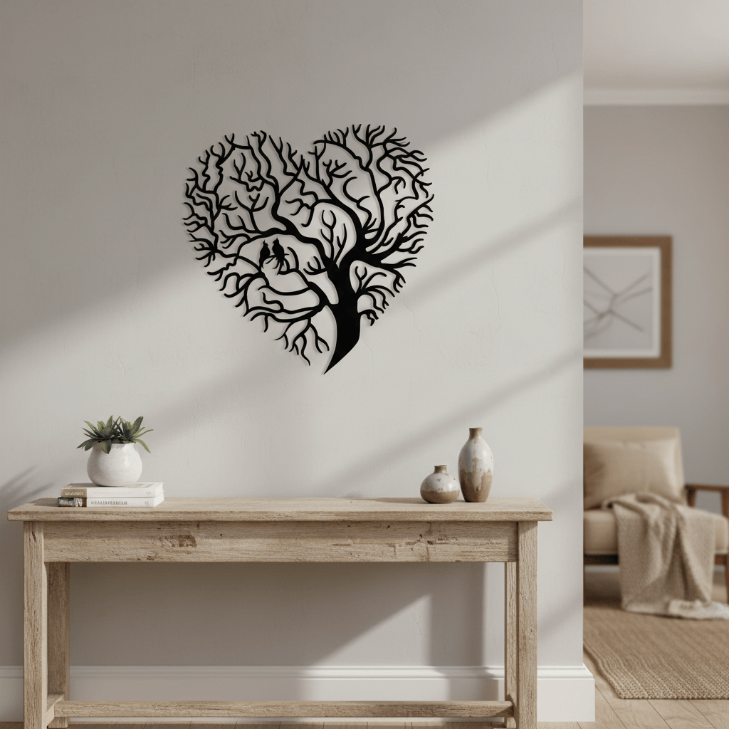 Rusty Rooster Fabrication & Design Tree of Life Heart ( E47 )