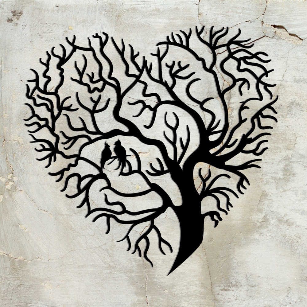 Rusty Rooster Fabrication & Design Tree of Life Heart ( E47 )