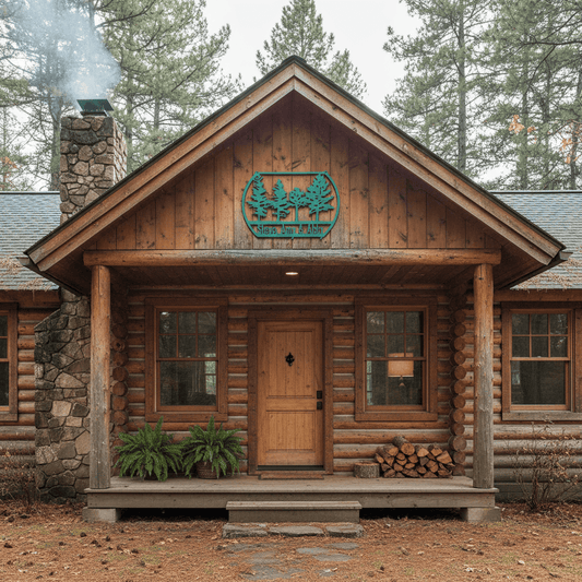 Rusty Rooster Fabrication & Design Trees with personalized text (J17)