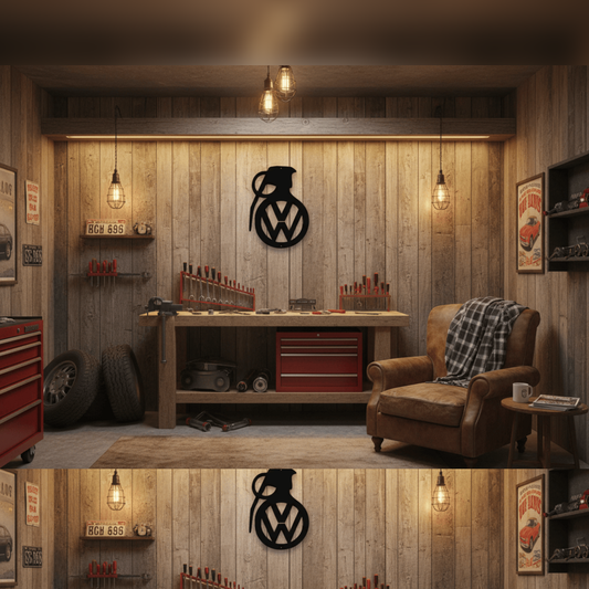Rusty Rooster Fabrication & Design Volkswagen Grenade Metal Wall Art (N16)