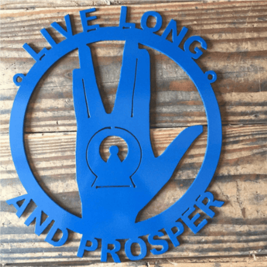 Rusty Rooster Fabrication & Design Vulcan Salute & IDIC Metal Wall Art (U16)