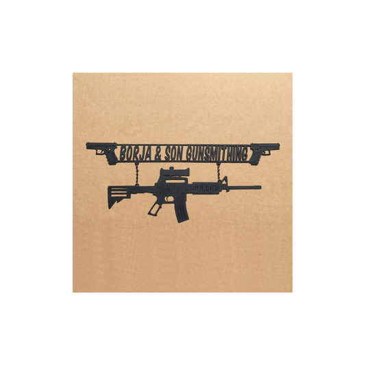 Rusty Rooster Fabrication & Design We Don't Dial 911 or Personalized text sign (M24)