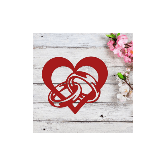 Rusty Rooster Fabrication & Design Wedding / Anniversary Heart (D43)