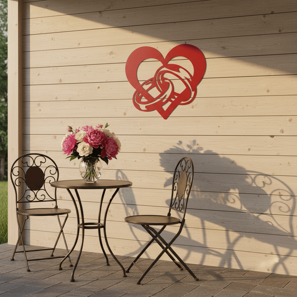 Rusty Rooster Fabrication & Design Wedding / Anniversary Heart (D43)