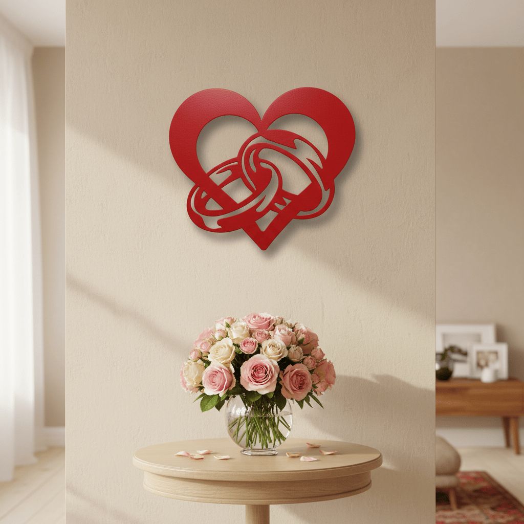 Rusty Rooster Fabrication & Design Wedding / Anniversary Heart (D43)