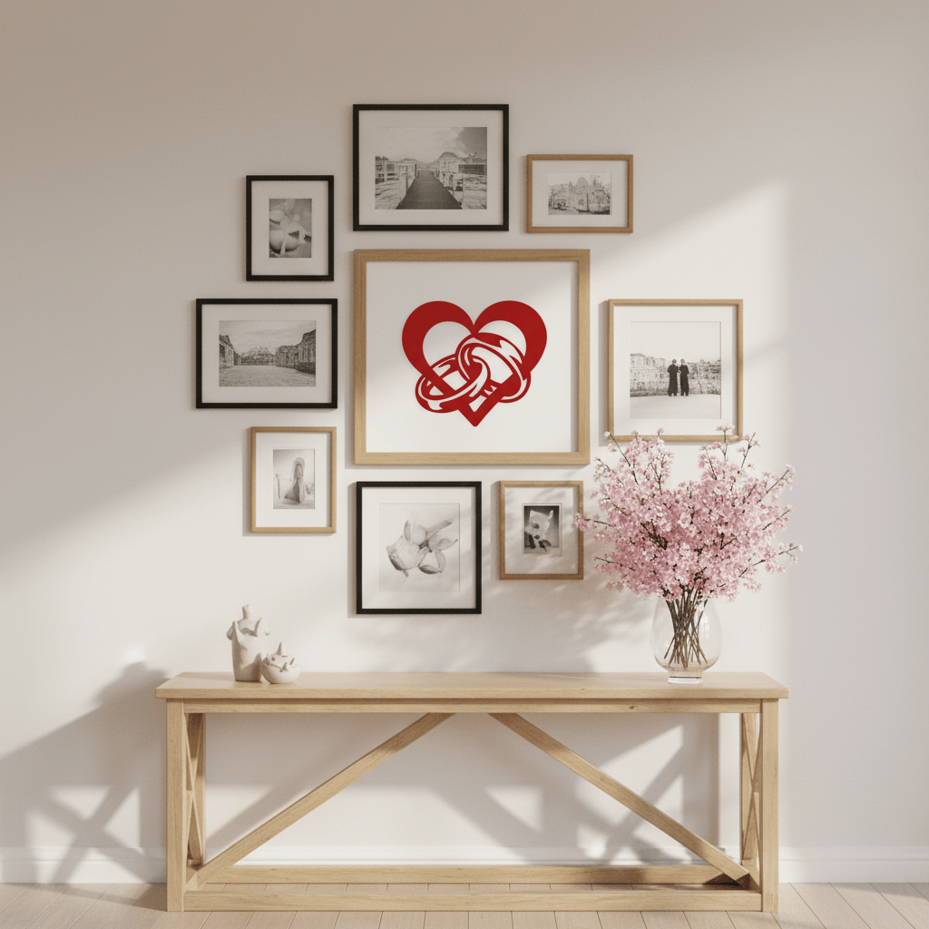 Rusty Rooster Fabrication & Design Wedding / Anniversary Heart (D43)