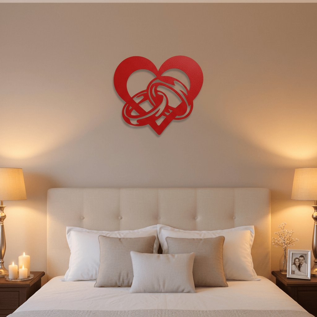 Rusty Rooster Fabrication & Design Wedding / Anniversary Heart (D43)