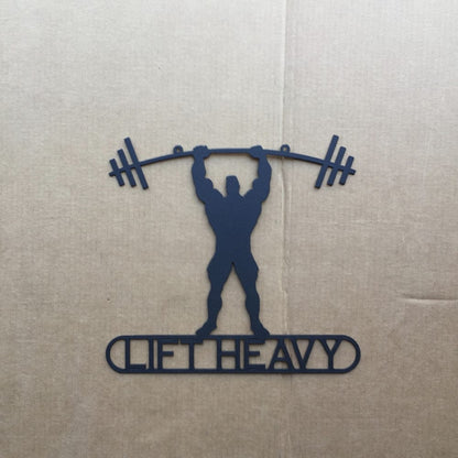 Rusty Rooster Fabrication & Design Weight Lifter Custom Text Sign (K14)