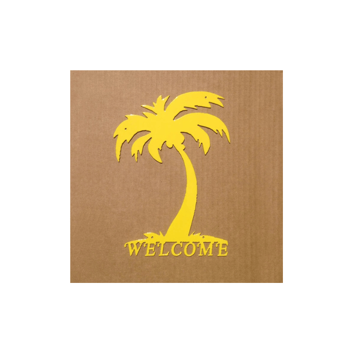 Rusty Rooster Fabrication & Design Welcome Palm Tree (O6)