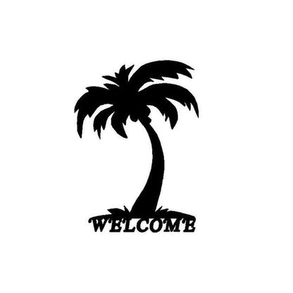 Rusty Rooster Fabrication & Design Welcome Palm Tree (O6)