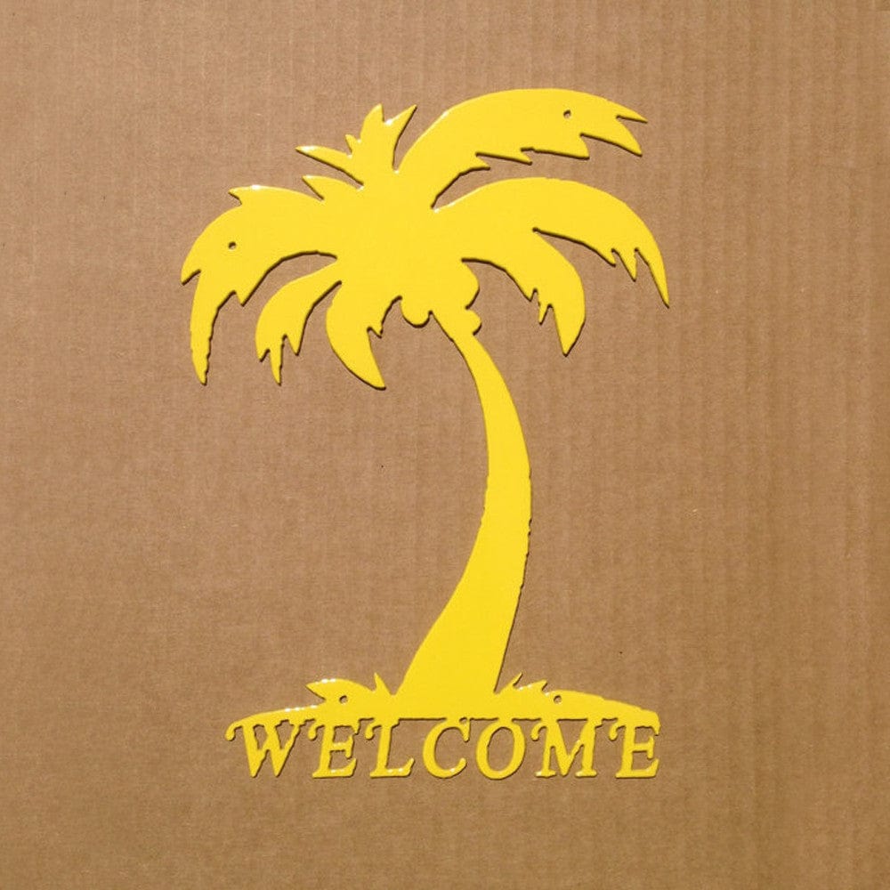 Rusty Rooster Fabrication & Design Welcome Palm Tree (O6)