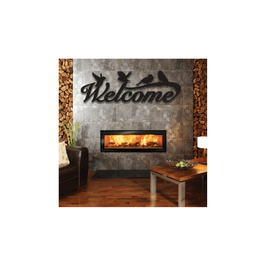 Rusty Rooster Fabrication & Design Welcome Sign with Birds (F50)