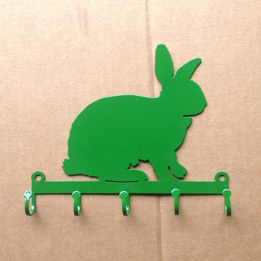 Rusty Rooster Fabrication & Design "Whimsical Delight: Rabbit Key Holder with 5 Hooks - Organize Your Keys with Playful Charm!" (Y18)