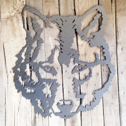 Rusty Rooster Fabrication & Design Wolf Metal Wall Art (E8)
