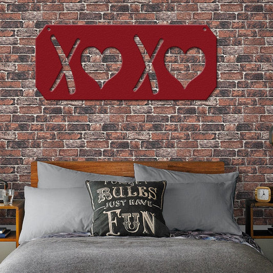 Rusty Rooster Fabrication & Design XOXO Metal Wall Art Sign (G37)