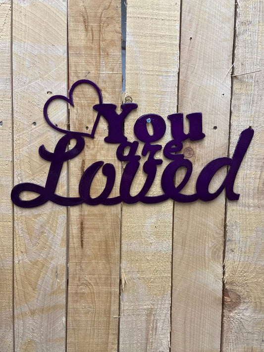Rusty Rooster Fabrication & Design You Are Loved Metal Wall Art (A67)