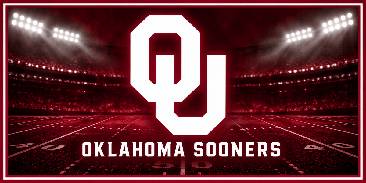 Rusty Rooster Metal Oklahoma Sooners Full Sublimation Steel Car Tag – Choose Tag 1–7
