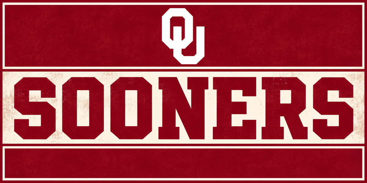 Rusty Rooster Metal Oklahoma Sooners Full Sublimation Steel Car Tag – Choose Tag 1–7