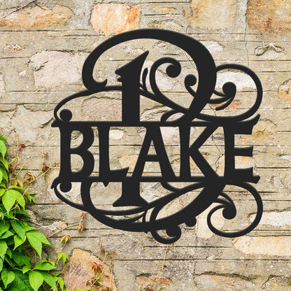 rustyroostermetal Fancy Monogram (F39)