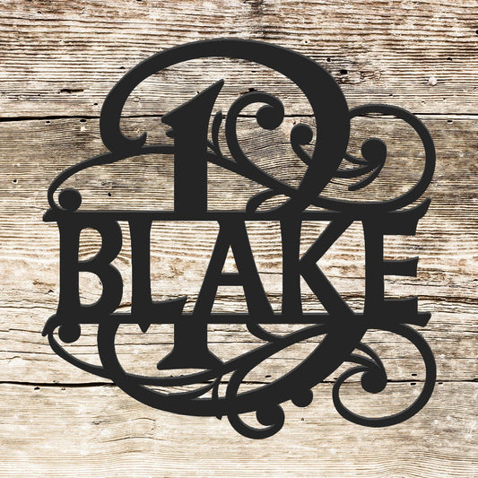 rustyroostermetal Fancy Monogram (F39)