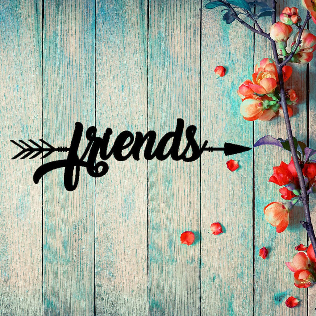 rustyroostermetal Friends Arrow Wall Art (B51)