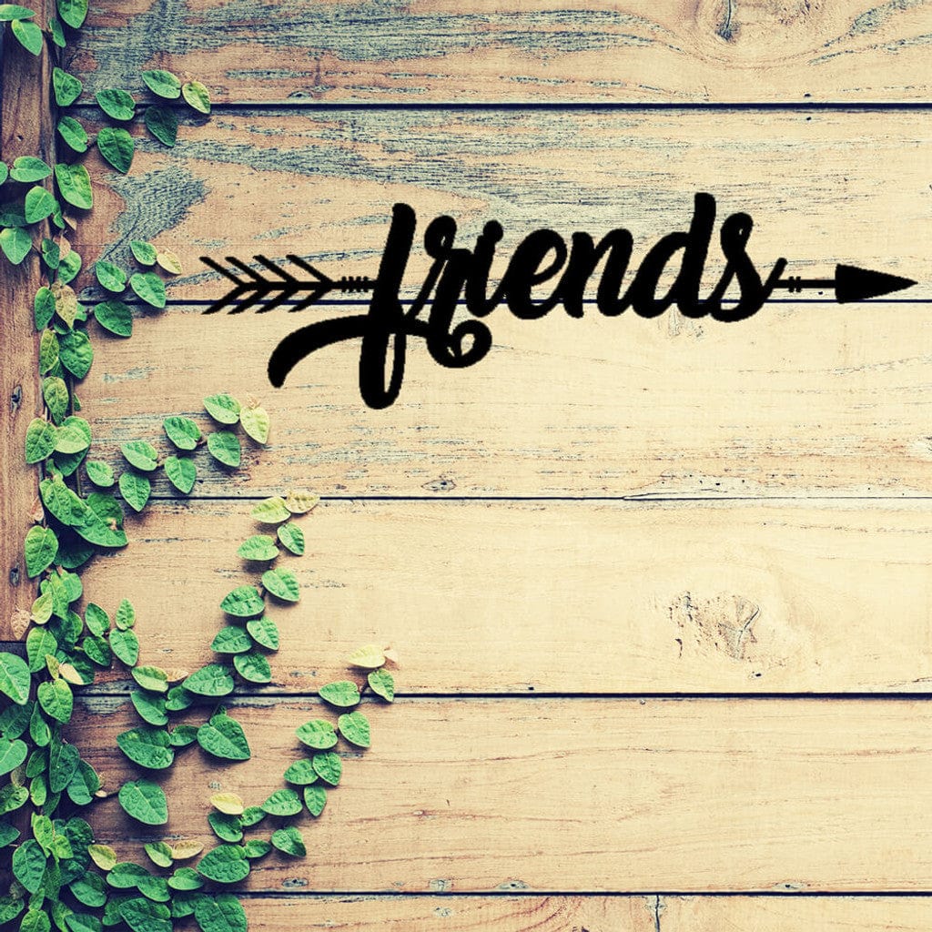rustyroostermetal Friends Arrow Wall Art (B51)