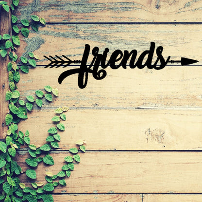 rustyroostermetal Friends Arrow Wall Art (B51)