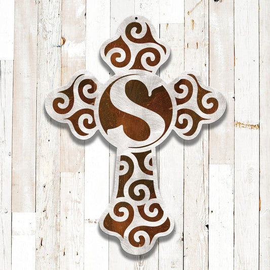 rustyroostermetal Physical product Celtic Cross Monogram (Z61)